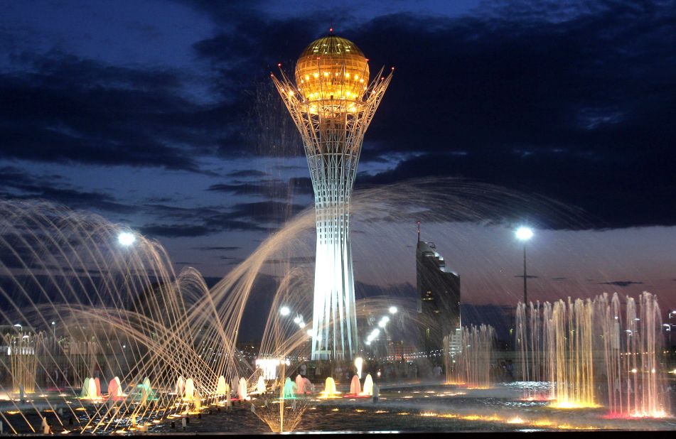 <strong>Astana, Kazakhstan:</strong> Astana's Bayterek Tower stands 97 meters in height -- representing the year the city became the capital of Kazakhstan. The tower is open for tourists.  