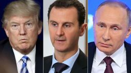 Trump Assad Putin SPLIT 0407