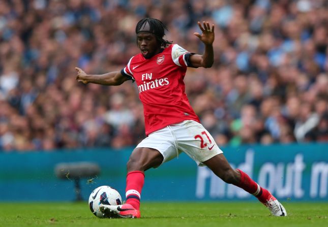 Known more for his flamboyant hair extensions than goal scoring prowess at the Emirates, Gervinho was purchased with great fanfare from Lille for £10.2 million in 2011. The Ivorian promptly drew a red card in his Premiership debut, and scored just nine goals in two seasons at Arsenal before being sold to AS Roma for £6.8 million two seasons later. 