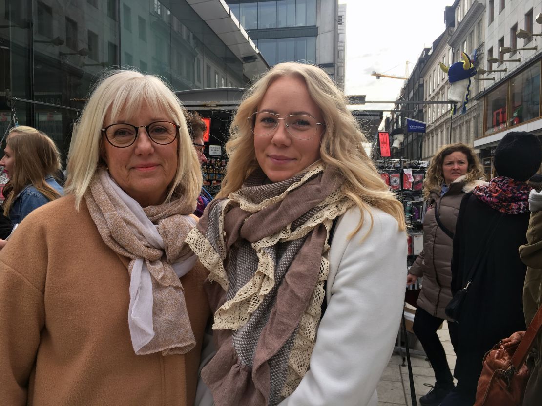 Eva Elestrom, 60, a secretary at a hospital in Uddevalla on the west coast of Sweden was visiting Stockholm with her 23-year-old daughter, Isabelle.
