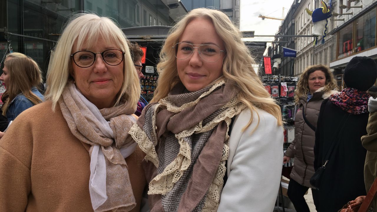 Eva Elestrom, 60, a secretary at a hospital in Uddevalla on the west coast of Sweden was visiting Stockholm with her 23-year-old daughter, Isabelle.