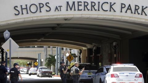 Shots rang out at the Shops at Merrick Park mall in Coral Gables on Saturday.