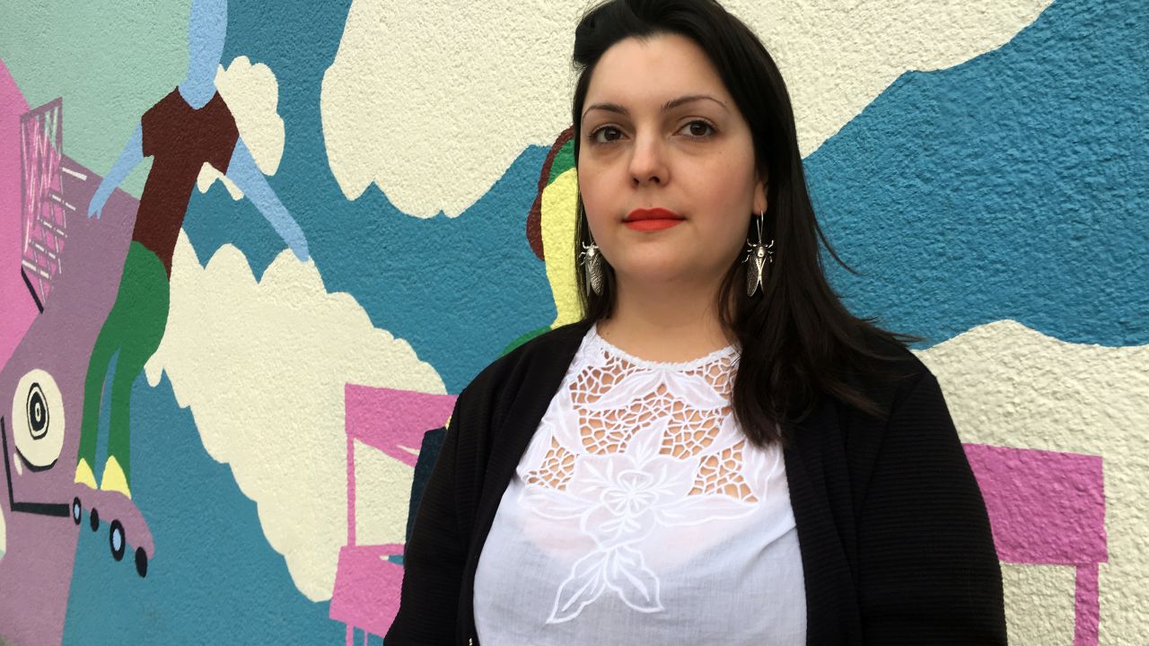 Rebecka Mohell was in a cafe when the truck sped past outside, flinging furniture aside and injuring two women sat nearby.