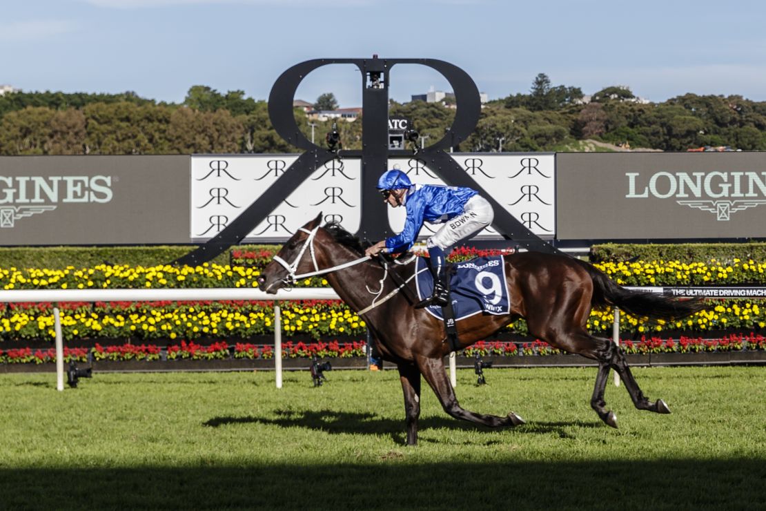 Winx winning last year's Queen Elizabeth Stakes. 