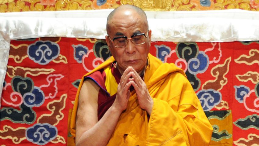 (FILES) This file picture dated May 20, 2010 shows exiled Tibetan spiritual leader the Dalai Lama meditating during the first of his teaching sessions at Radio City Hall in New York. On November 23, 2010 the Dalai Lama's spokesman told AFP his intentions to retire as head of the Tibetan government in exile next year as he looks to scale back his workload and reduce his ceremonial role. The Tibetan movement in exile, based in the northern Indian hill station of Dharamshala since 1960, directly elected a political leader in 2001 for the first time. AFP PHOTO / Stan Honda (Photo credit should read STAN HONDA/AFP/Getty Images)