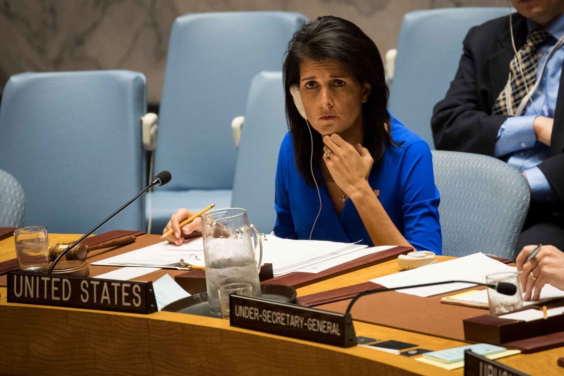 US ambassador to the UN Nikki Haley