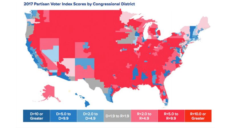 A Revealing Map That Shows We Really Do Live In Two Different Americas ...