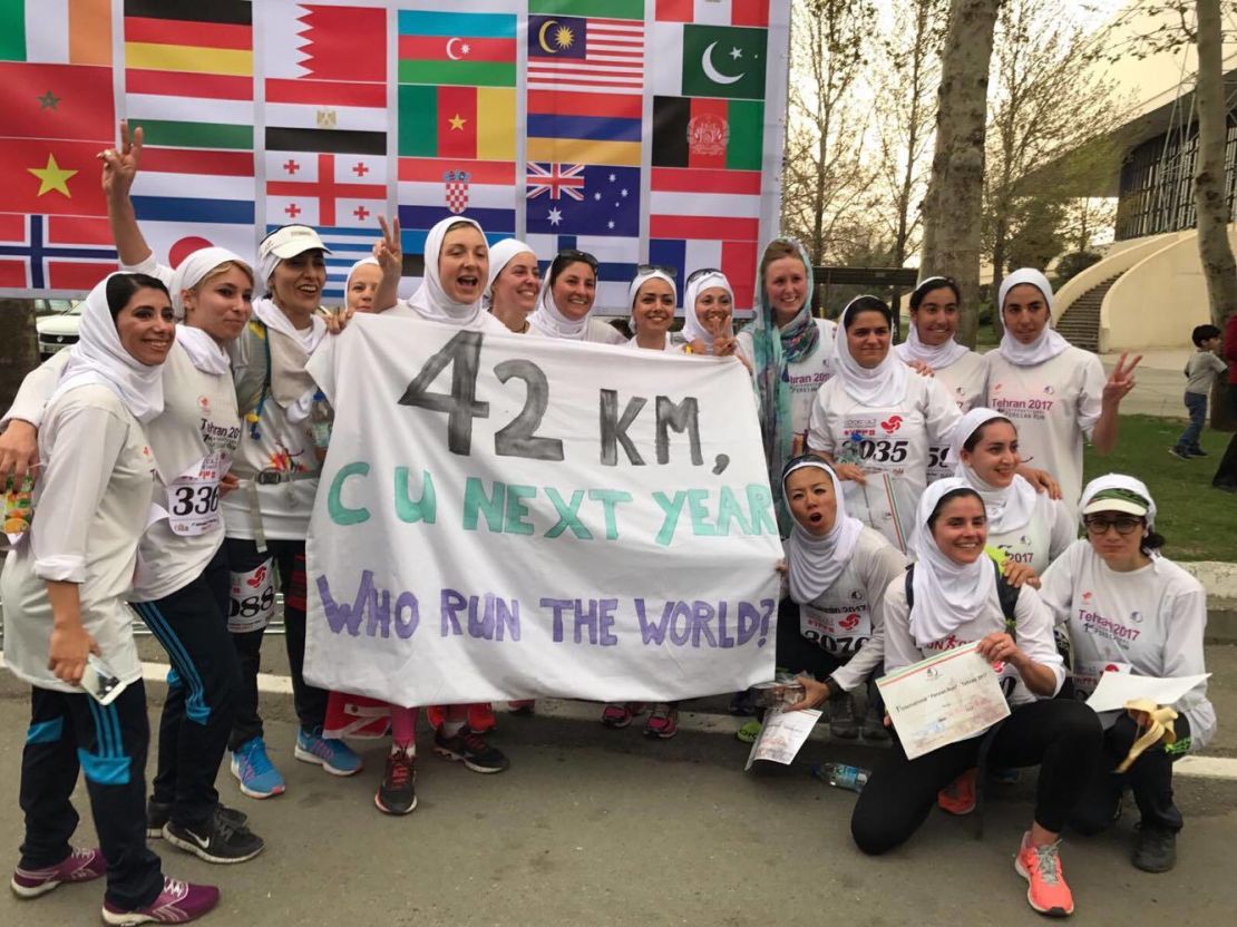 Women held their own unofficial marathon after learning they could only participate in a 10km "ladies run."