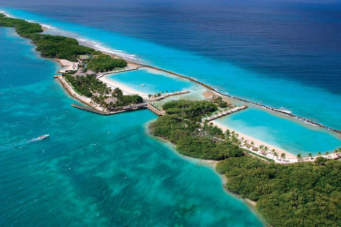 Rooms at the Renaissance Aruba Resort aren't on a private island, but the resort ferries guests out to one.