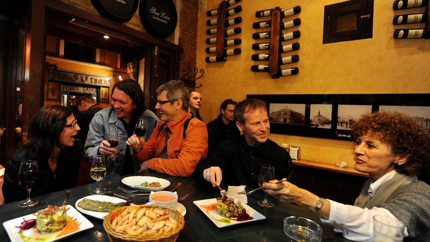 A few Madrid locals receive the news that in most other countries people like to sleep when it's dark.