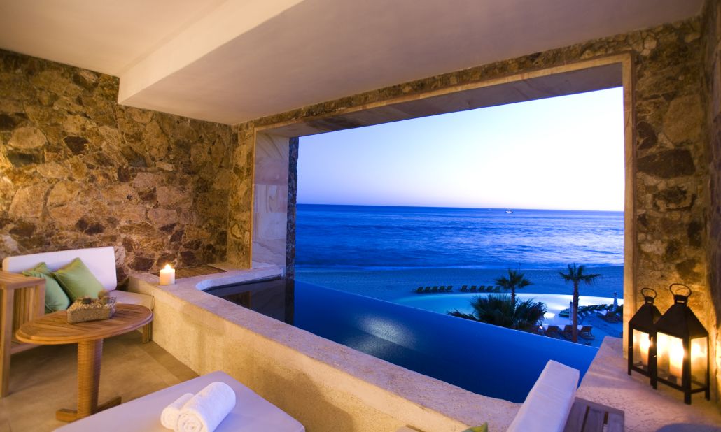 <strong>The Resort at Pedregal</strong> -- Located in Cabo San Lucas, Mexico, this property boasts rooms outfitted with private hot tubs overlooking the Pacific Ocean.