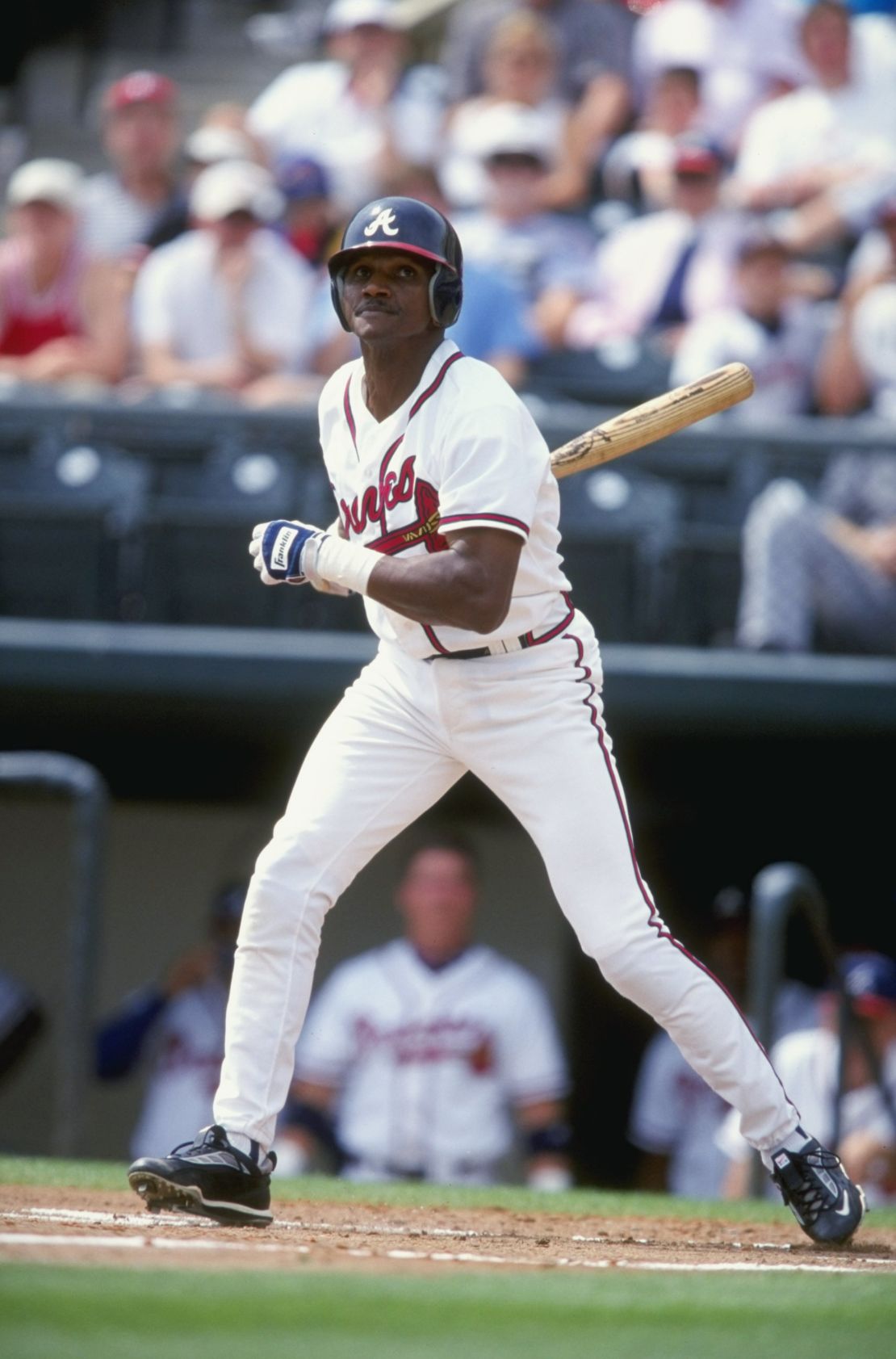 Outfielder Otis Nixon of the Atlanta Braves in 1999.
