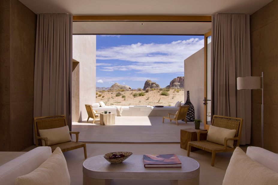 <strong>Amangiri </strong>-- This resort's 34 sleek suites are perfect for newlyweds, boasting private courtyards with show-stopping desert views.