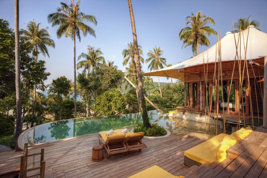<strong>Soneva Kiri </strong>-- This resort in Koh Kood, Thailand, has just 36 thatched villas, each with its own private infinity pool and sundeck.