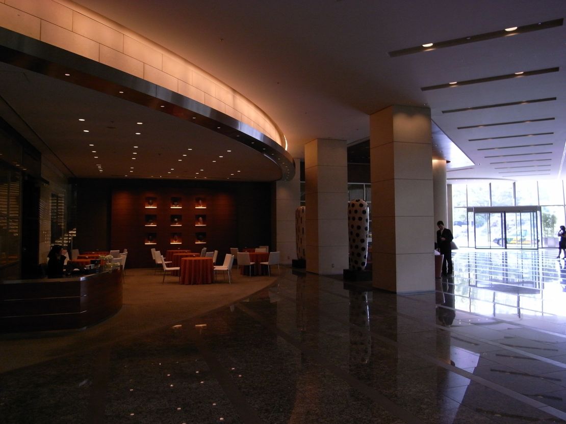 Mingle with the celebrities in the lobby at Grand Hyatt.
