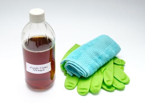 Apple cider vinegar is great on alkaline grime, such as hard water mineral deposits and soap scum. But it doesn't cut grease and isn't as effective as commercial cleaners on E. coli or common staphylococcus bacteria.