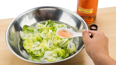 The best way to consume apple cider vinegar is on your salad, experts say.