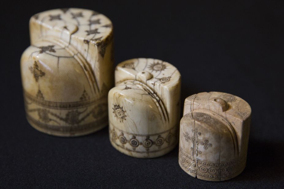 These Scicilian ivory chess pieces (circa<strong> </strong>1100-1200) were part of the British Museum's "Sicily: Culture and Conquest" exhibition in 2016. 