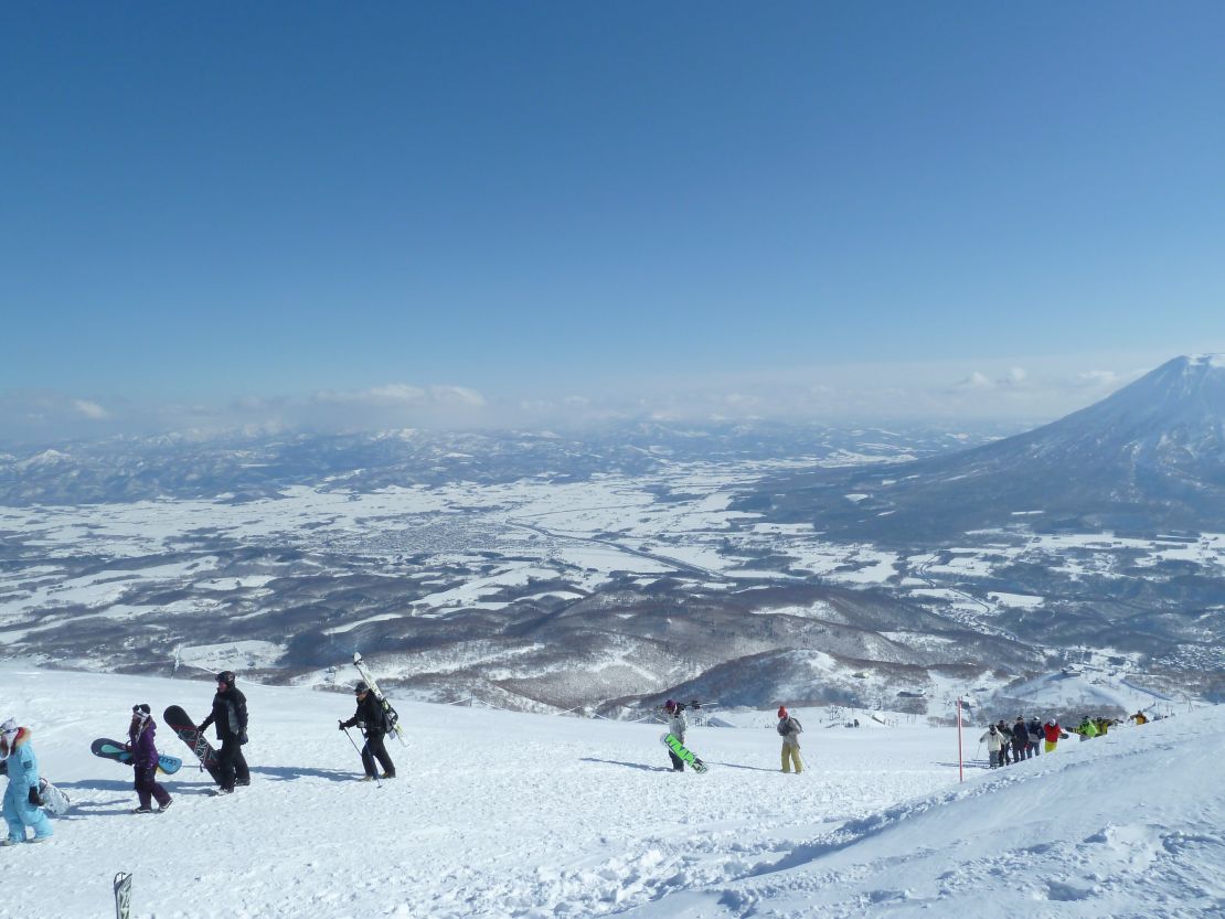 Ski into powder at Niseko.