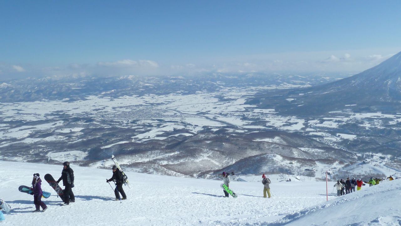 Ski into powder at Niseko.