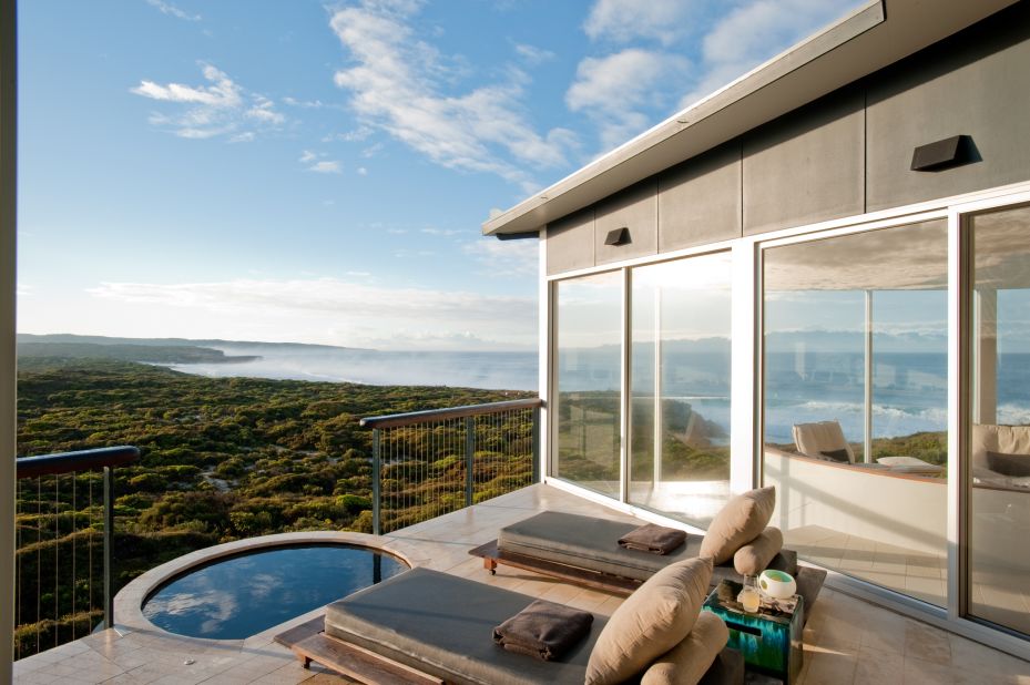 <strong>Southern Ocean Lodge </strong>-- Each of this Kangaroo Island, Australia lodge's glass-fronted suites are cantilevered to ensure jaw-dropping panoramas.