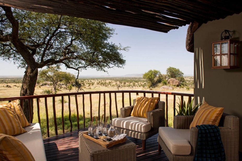 <strong>Four Seasons Serengeti</strong> -- Rooms at this luxurious property in Tanzania all have open-air sundecks and several even offer private infinity pools.
