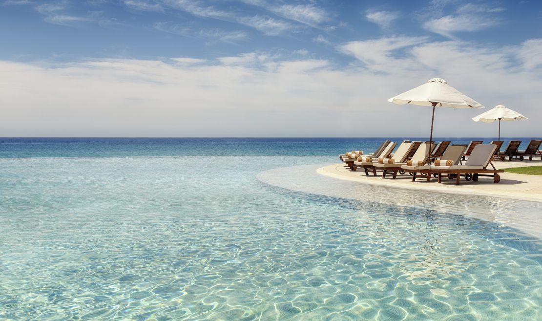 Infinity pools seem to flow right into the sea at the Marquis Los Cabos.