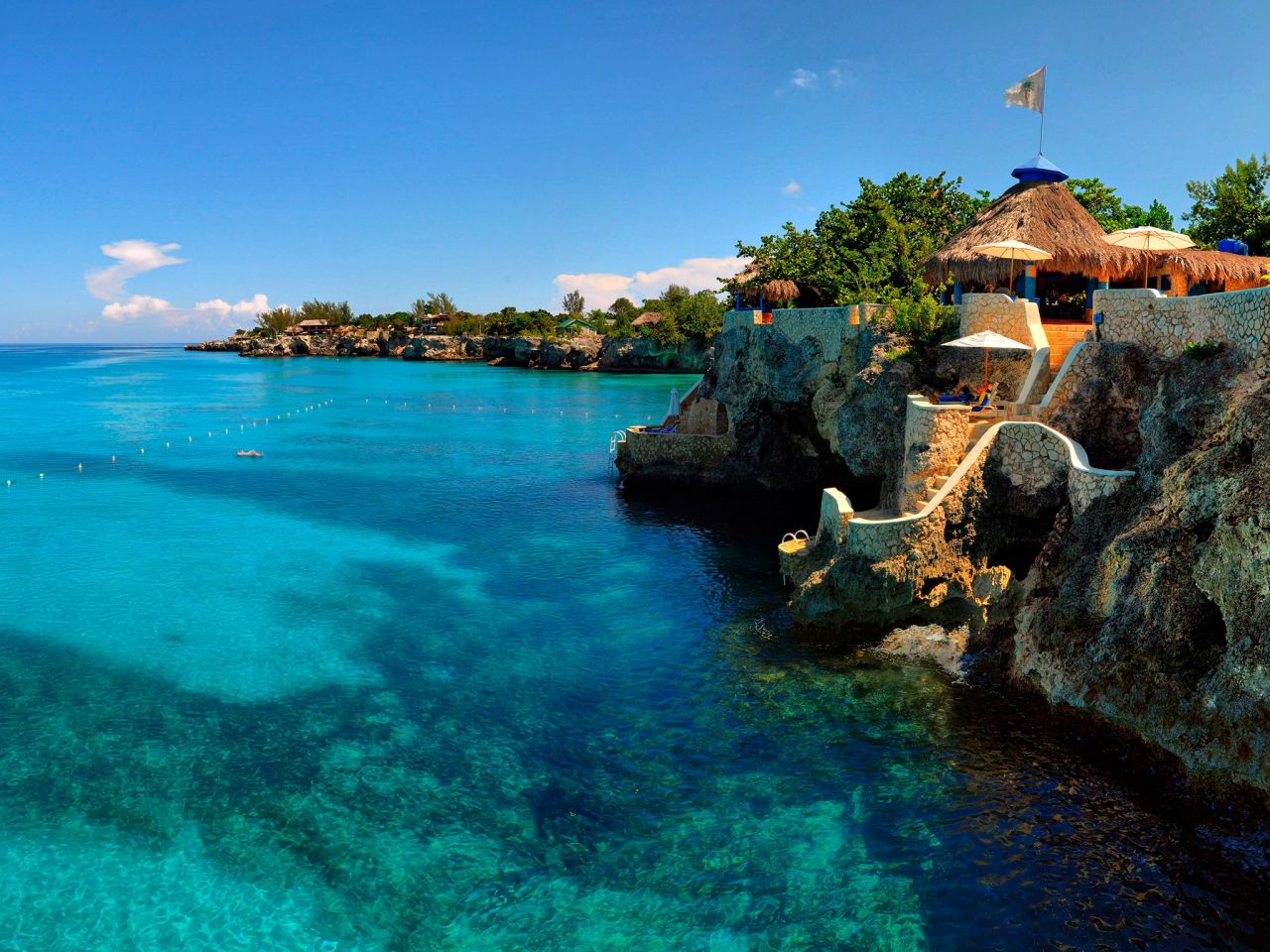 <strong>The Caves</strong> -- With its breezy, bohemian vibe and dramatic cliffside setting in Negril, the adults-only Caves hotel is one of Jamaica's most romantic escapes.