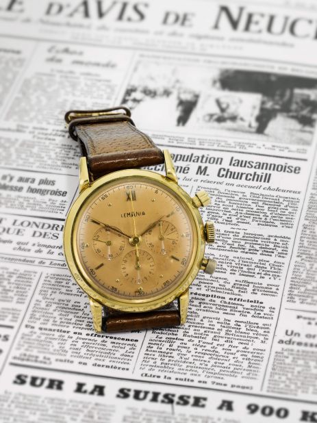 On April 25, a Lemania chronograph once owned by Winston Churchill will be <a href="http://www.sothebys.com/en/auctions/ecatalogue/2017/watches-sale-l17053/lot.160.html" target="_blank" target="_blank">auctioned</a> by Sotheby's London. 