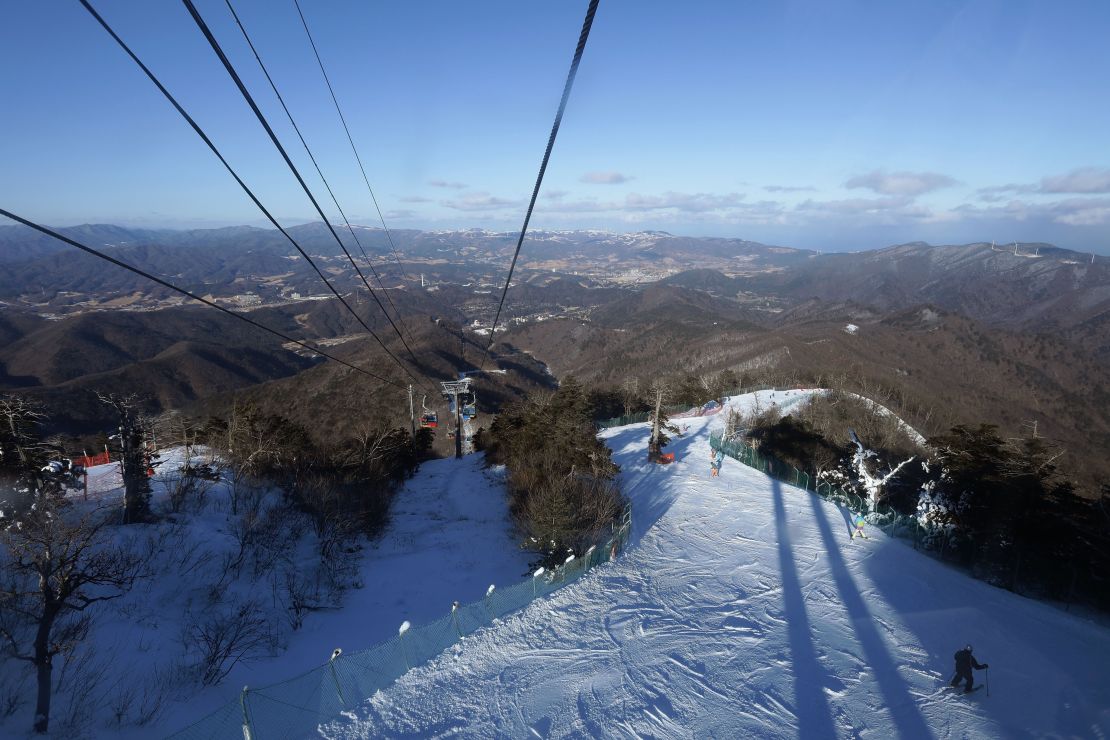 The general view of the Yongpyong Alpine Centre ahead of PyeongChang 2018 Winter Olympic Games.