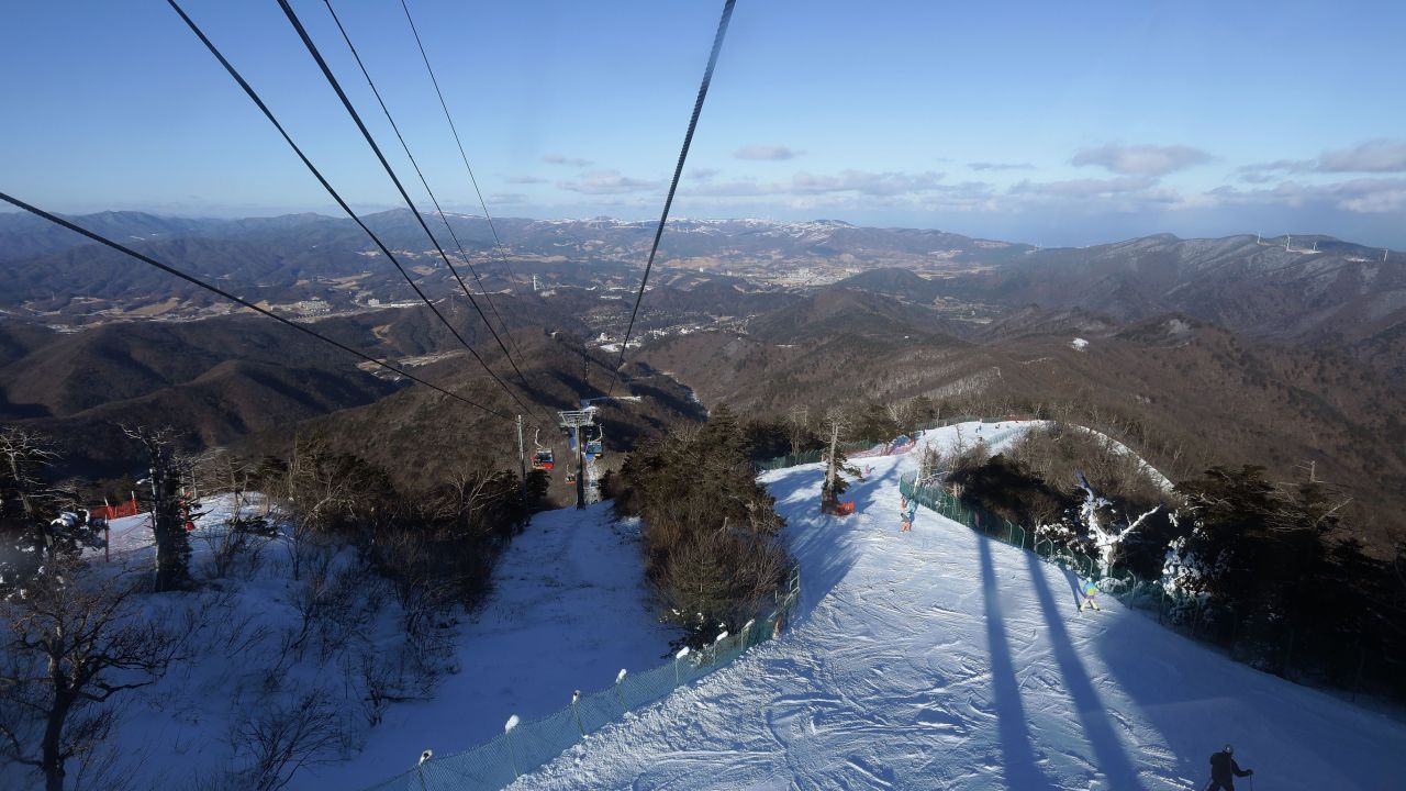 The general view of the Yongpyong Alpine Centre ahead of PyeongChang 2018 Winter Olympic Games.