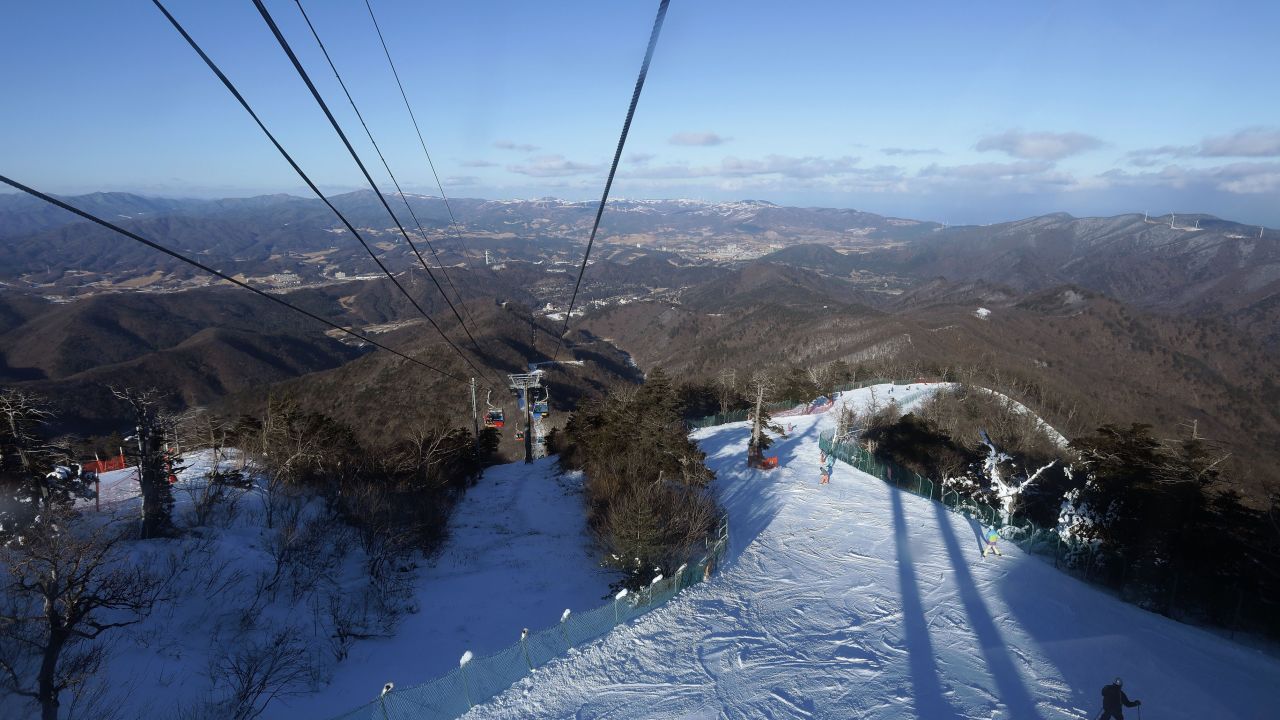 The general view of the Yongpyong Alpine Centre ahead of PyeongChang 2018 Winter Olympic Games.