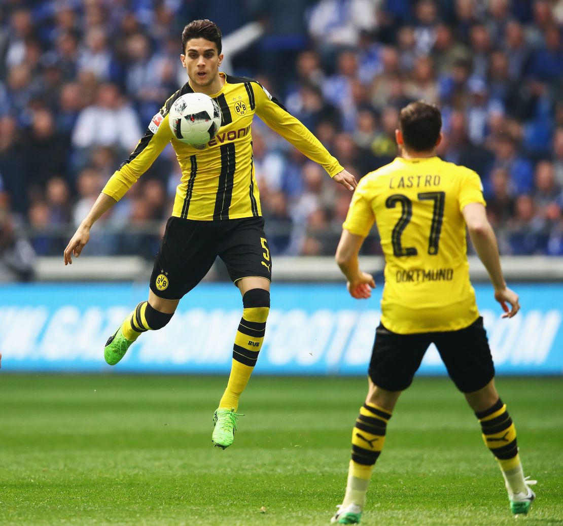 Marc Bartra was injured in the attack.