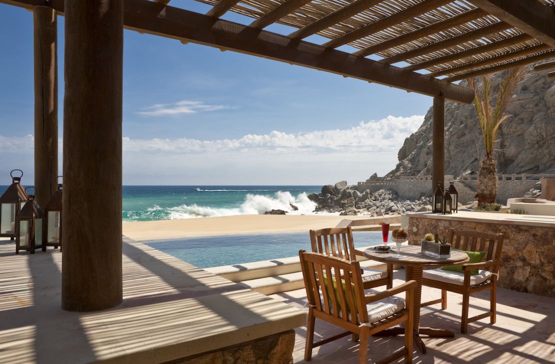 Some of the suites at The Resort at Pedregal open right onto the water.