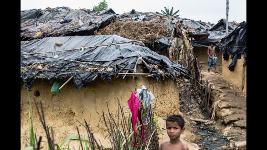 Bangladesh. Cox's Bazar district, 2017. Makeshift extension to Kutupalong camp in Ukhiya, Cox's Bazar district, south eastern Bangladesh on 9 April, 2017.Since October 2016, almost 75,000 people have fled violence in the northern area of Rakhine State in neighbouring Myanmar and arrived in Bangladesh. Many are living in unplanned and overcrowded settlements in the district of Cox's Bazar where living conditions are extremely poor. On 20 March 2016, the International Federation of Red Cross and Red Crescent Societies (IFRC) launched a 3.2 million Swiss Francs emergency appeal in support of the Bangladesh Red Crescent Society's efforts to address the most urgent humanitarian needs of the newly arrived migrants in Cox's Bazar. The appeal seeks to ensure that 25,000 of the new arrivals will receive food aid and other emergency relief items, including shelter materials, together with clean water, sanitation, psychosocial support and health care over a nine month period. Photo: Mirva Helenius / IFRC