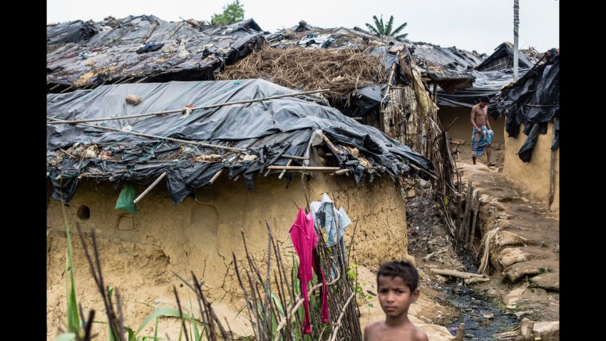 Bangladesh. Cox's Bazar district, 2017. 

Makeshift extension to Kutupalong camp in Ukhiya, Cox's Bazar district, south eastern Bangladesh on 9 April, 2017.

Since October 2016, almost 75,000 people have fled violence in the northern area of Rakhine State in neighbouring Myanmar and arrived in Bangladesh. Many are living in unplanned and overcrowded settlements in the district of Cox's Bazar where living conditions are extremely poor. On 20 March 2016, the International Federation of Red Cross and Red Crescent Societies (IFRC) launched a 3.2 million Swiss Francs emergency appeal in support of the Bangladesh Red Crescent Society's efforts to address the most urgent humanitarian needs of the newly arrived migrants in Cox's Bazar. The appeal seeks to ensure that 25,000 of the new arrivals will receive food aid and other emergency relief items, including shelter materials, together with clean water, sanitation, psychosocial support and health care over a nine month period. Photo: Mirva Helenius / IFRC