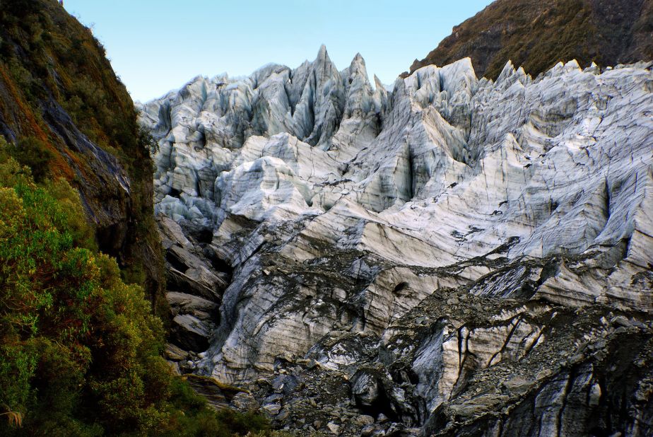 <strong>Fox Glacier, South Island, New Zealand:</strong> The 13-kilometer Fox Glacier in New Zealand is one of the most easily accessible ice masses in the world.