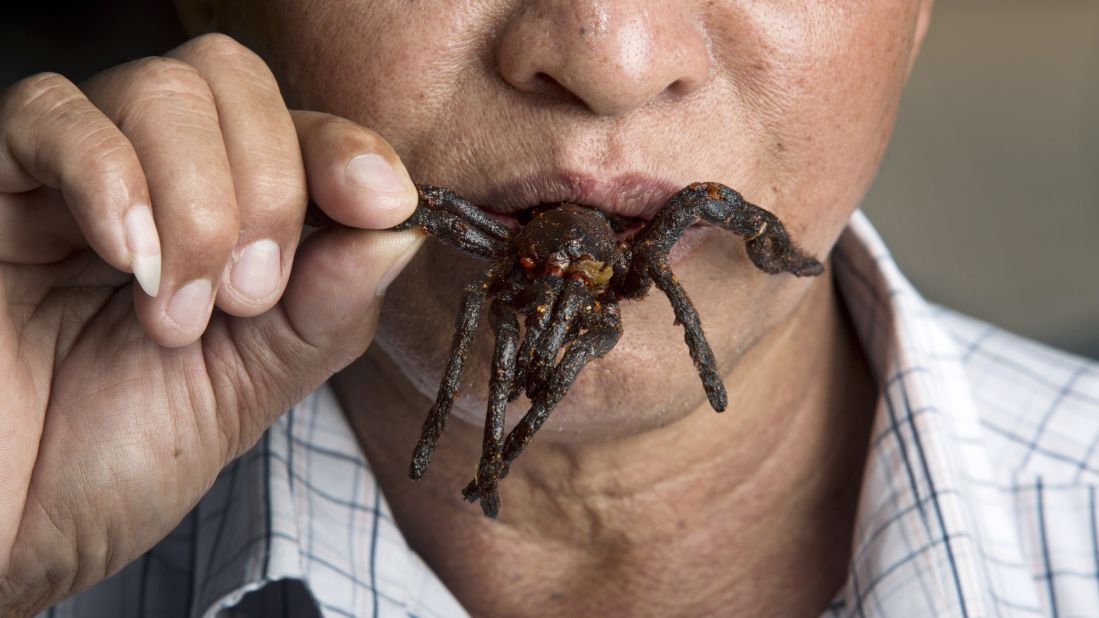 In Cambodia, <a href="http://www.cnn.com/2017/01/31/foodanddrink/cooking-and-eating-tarantula-spiders-cambodia/">fried tarantula</a> was a subsistence dish when people were starving under the brutal Khmer Rouge government of the 1970s. They're now a popular treat that tastes like crab and is often served with garlic. 