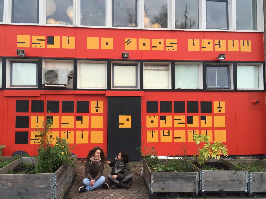 In Amsterdam, Shehab used writings from Palestinian poet Mahmoud Darwish: "One day we will be who we want to be, the journey has not started and the road has not ended."