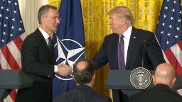 Donald Trump Jens Stoltenberg NATO April 12 2017 03