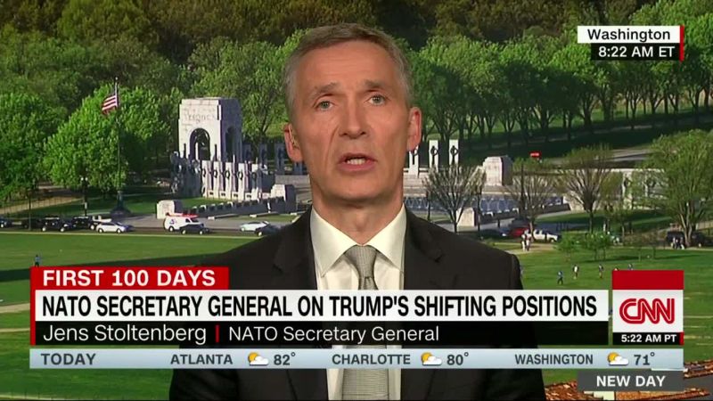 NATO Chief: President Trump Has Been ‘very Consistent’ In Support Of ...