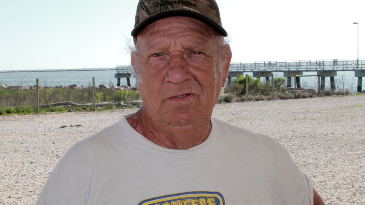 Leo Dotson, 67, is the owner of Dyson Seafood in Cameron, Louisiana.