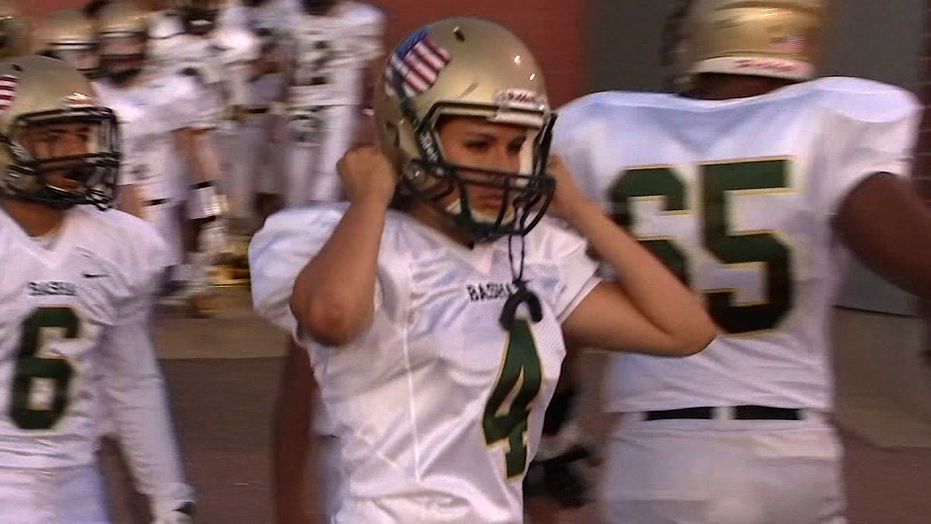 Becca Longo, a high school senior in Arizona, began playing football competitively as a sophomore.