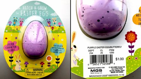 Target Hatch & Grow Easter Eggs with model number 234-25-1200 are recalled.