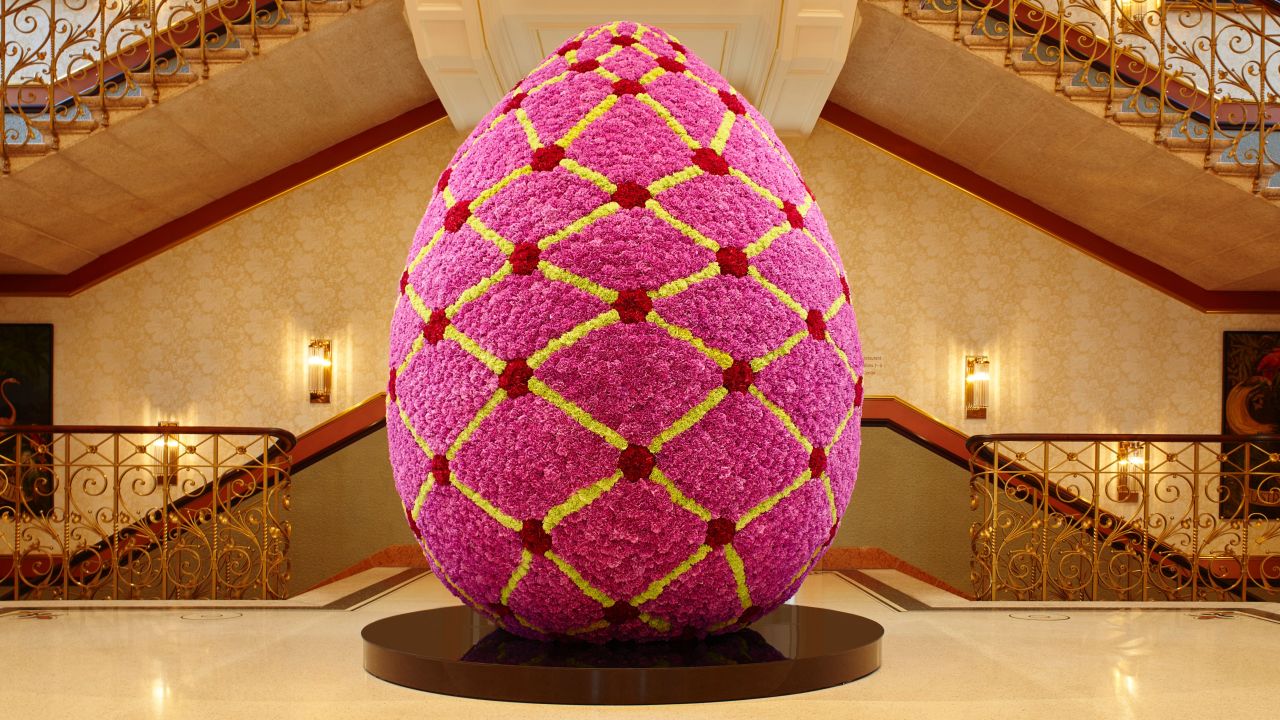 <strong>The Dolder Grand: </strong>The pièce de résistance at this Zurich hotel is the annual eight-foot-tall Easter egg that takes 24 hours and more than 12,000 carnations to execute.