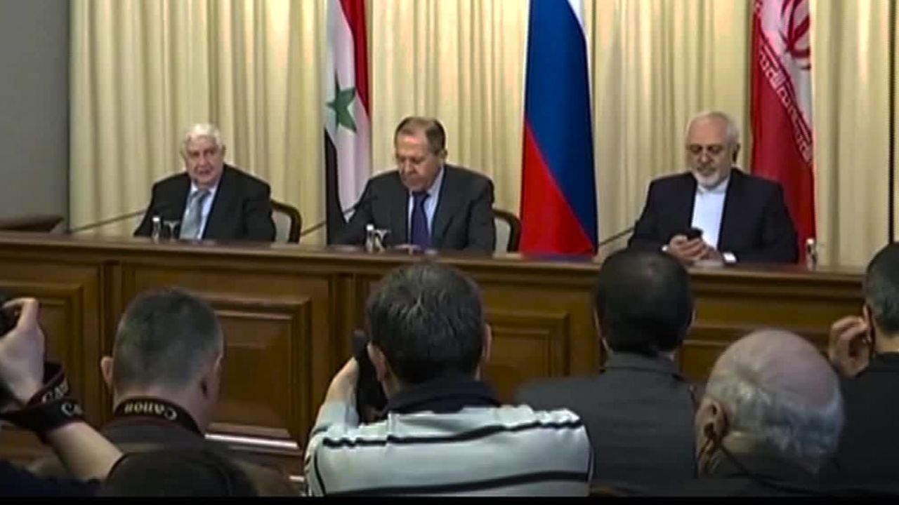 Syrian Iran russia FM meet chance lkl_00003305.jpg