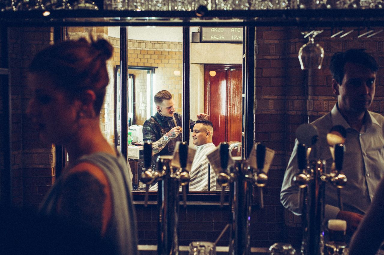 Short back and sides or short black? Coiffeurs and coffee are on offer at Cut Throat.