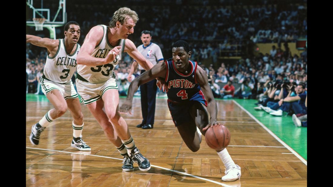Joe Dumars played with Rodman on the Detroit Pistons team that won back-to-back titles in 1989 and 1990. Dumars made six All-Star teams during his Hall of Fame career. Not bad for a guy taken 18th overall out of McNeese State.