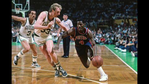 Joe Dumars played with Rodman on the Detroit Pistons team that won back-to-back titles in 1989 and 1990. Dumars made six All-Star teams during his Hall of Fame career. Not bad for a guy taken 18th overall out of McNeese State.
