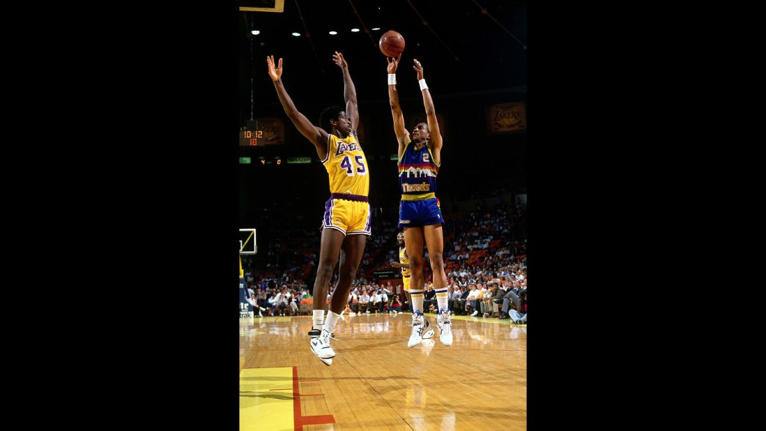 Alex English, right, was a prolific scorer who made eight All-Star teams in his Hall of Fame career. He was drafted 23rd overall in 1976.